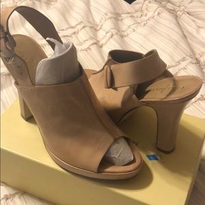 Cole Haan Peep Toe Slingback Heels